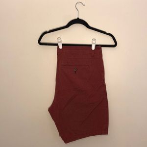 Modern Amusement Mens Shorts Color Brick/Red 36